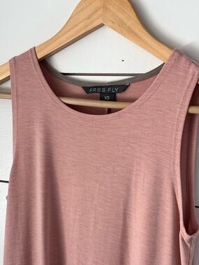 FreeFly Women’s Tank Dress in Dusty Rose - XS